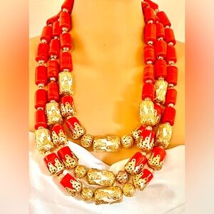 Traditional marriage bride beads